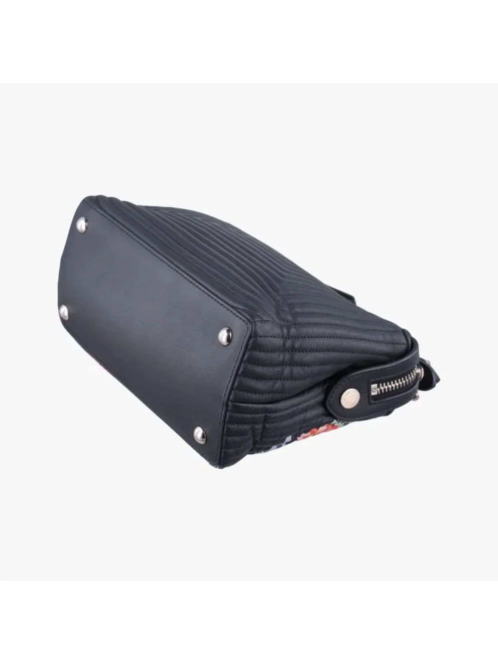 ★SOLD★ Fendi Com Click Small Black Multicolor Leather Messenger Bag - Picture 6 of 15